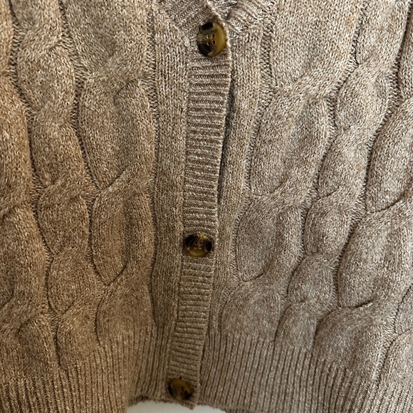 Reserve Fairfax Button-Up Cable Knit Cardigan - Picture 3 of 5